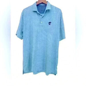 Johnnie-O Men’s Golf Polo Shirt Short Sleeve -Blue Size Large
